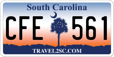 SC license plate CFE561