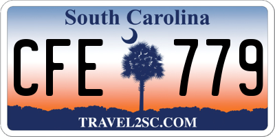 SC license plate CFE779