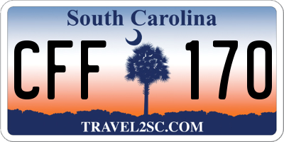 SC license plate CFF170