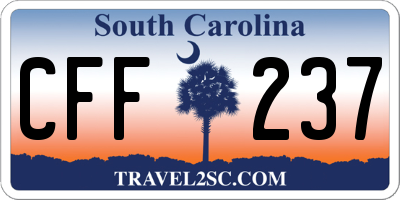 SC license plate CFF237