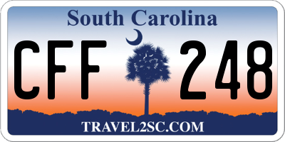 SC license plate CFF248