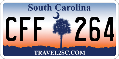 SC license plate CFF264