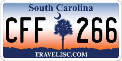 SC license plate CFF266