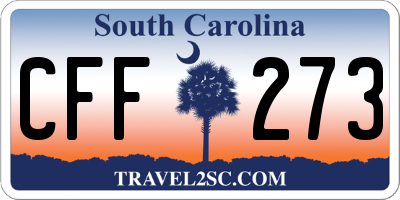 SC license plate CFF273