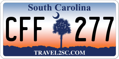 SC license plate CFF277