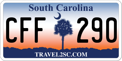 SC license plate CFF290