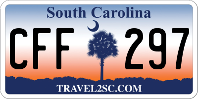 SC license plate CFF297