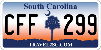 SC license plate CFF299
