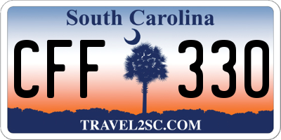 SC license plate CFF330