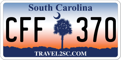 SC license plate CFF370