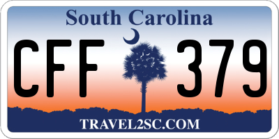 SC license plate CFF379
