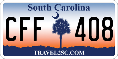 SC license plate CFF408