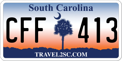 SC license plate CFF413