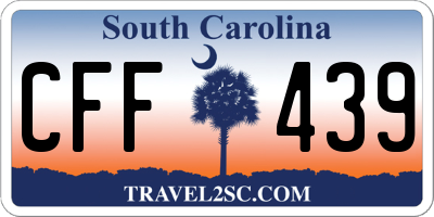 SC license plate CFF439