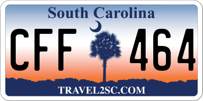 SC license plate CFF464