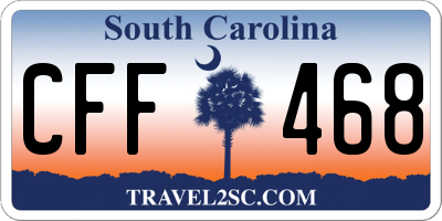 SC license plate CFF468