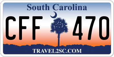 SC license plate CFF470