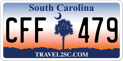 SC license plate CFF479