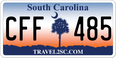 SC license plate CFF485