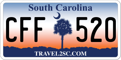 SC license plate CFF520
