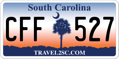 SC license plate CFF527