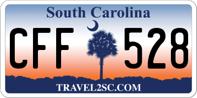 SC license plate CFF528