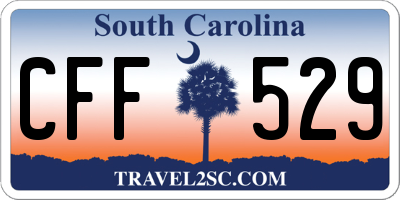 SC license plate CFF529