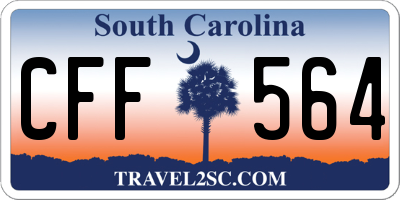 SC license plate CFF564