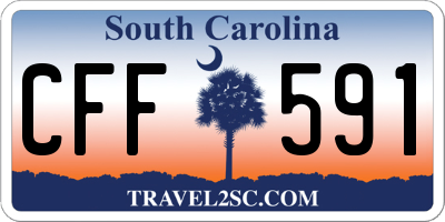 SC license plate CFF591
