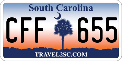 SC license plate CFF655