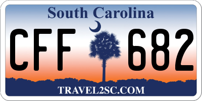 SC license plate CFF682