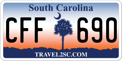 SC license plate CFF690