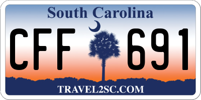 SC license plate CFF691