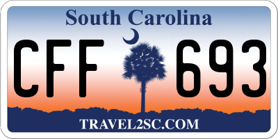 SC license plate CFF693