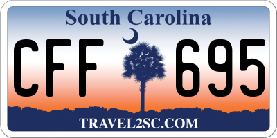 SC license plate CFF695