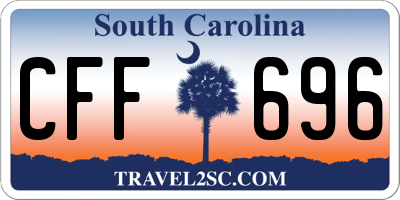 SC license plate CFF696