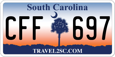 SC license plate CFF697