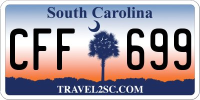 SC license plate CFF699