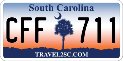 SC license plate CFF711