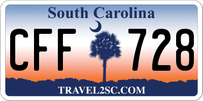 SC license plate CFF728