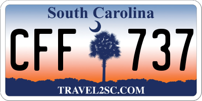 SC license plate CFF737