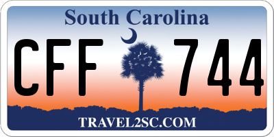 SC license plate CFF744