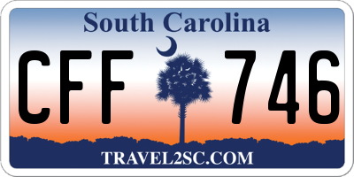 SC license plate CFF746