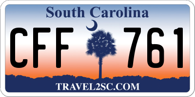 SC license plate CFF761