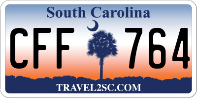 SC license plate CFF764