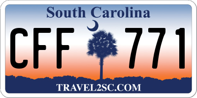 SC license plate CFF771