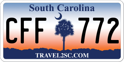 SC license plate CFF772