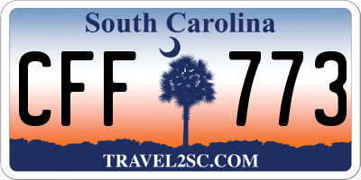 SC license plate CFF773