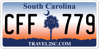 SC license plate CFF779