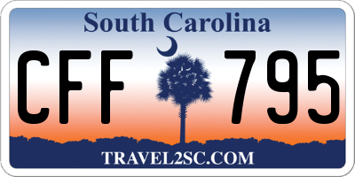 SC license plate CFF795